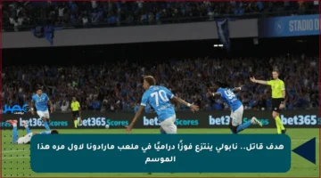 هدف قاتل.. نابولي ينتزع فوزًا دراميًا في ملعب مارادونا لأول مرة هذا الموسم
